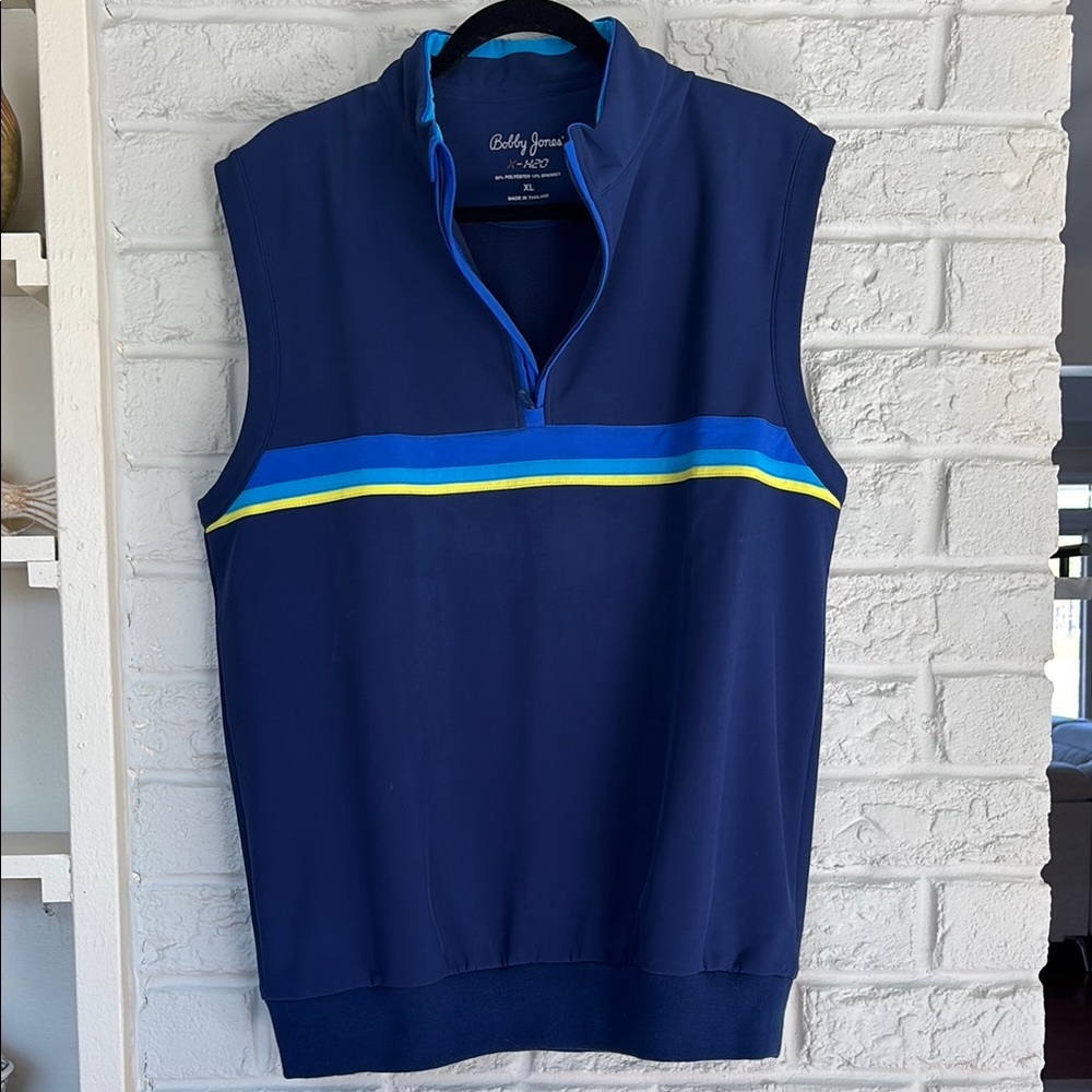 Bobby Jones Three Quarter Zip front Golf Vest Size Extra Large